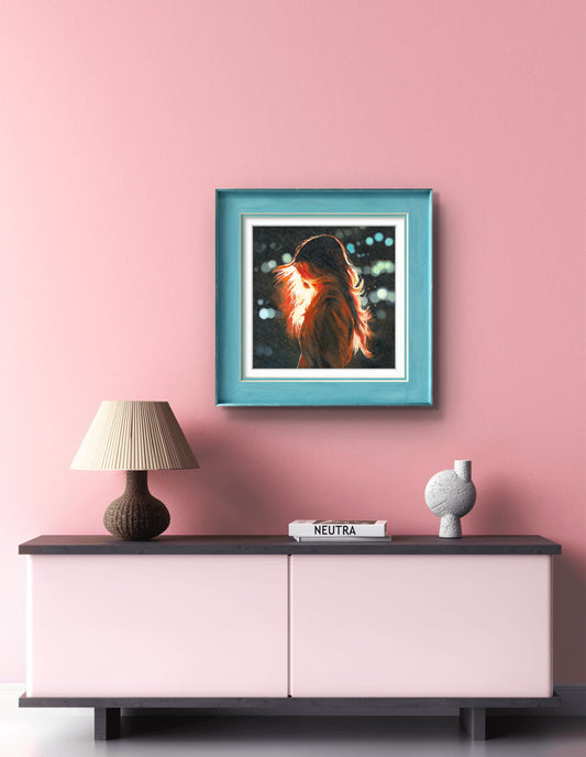 'Phoenix' unframed fine art print on paper, size small (50 x 50cm)