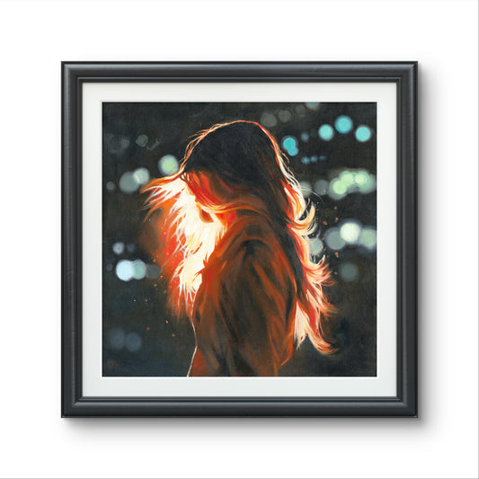 'Phoenix', unframed fine art print on paper, size large (70 x 70cm)