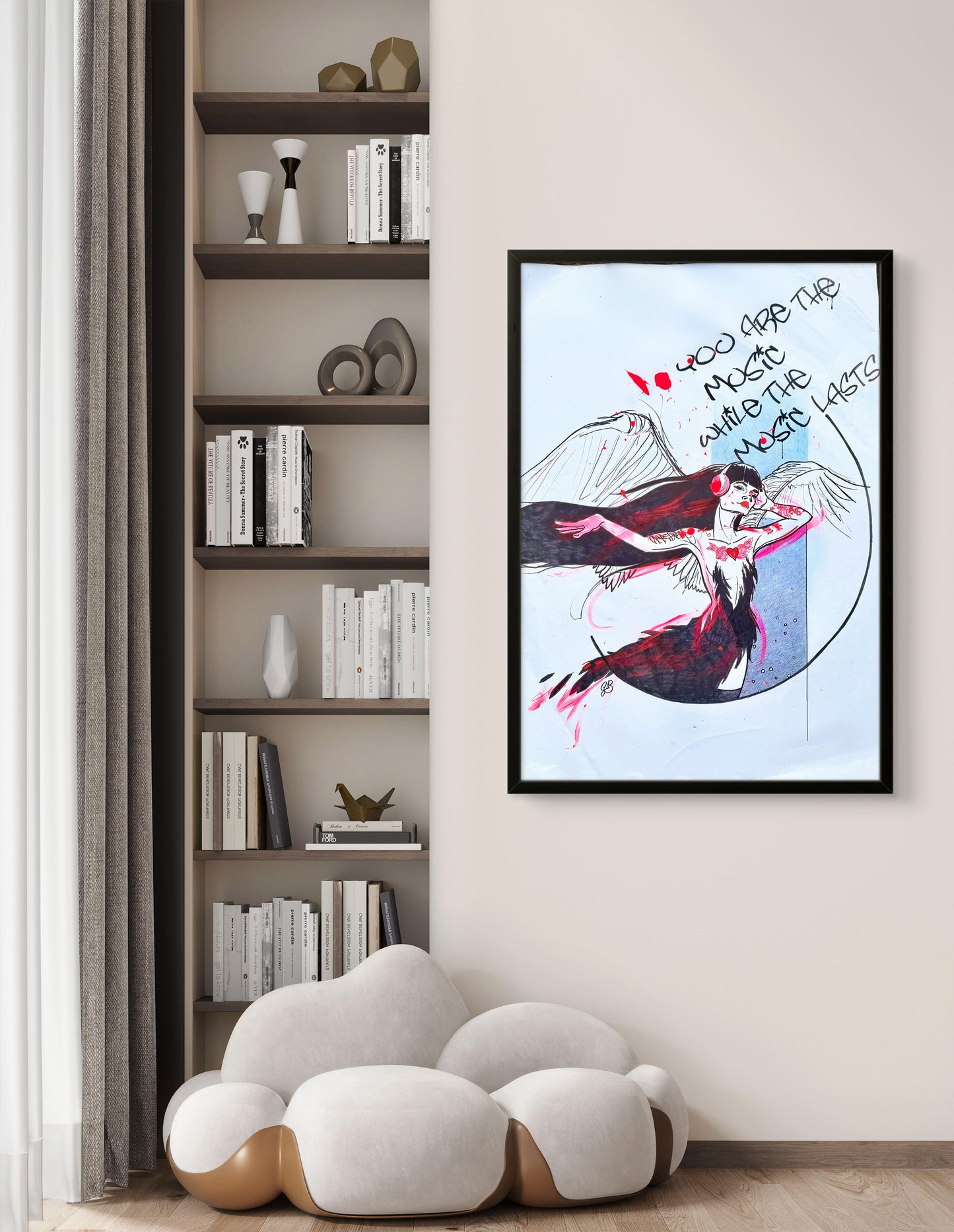 You Are The Music original drawing