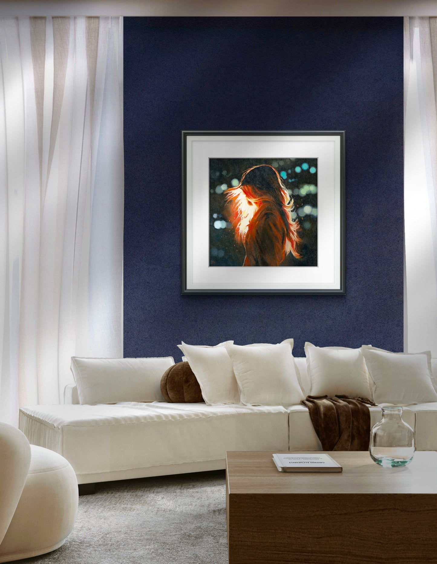 'Phoenix', unframed fine art print on paper, size large (70 x 70cm)