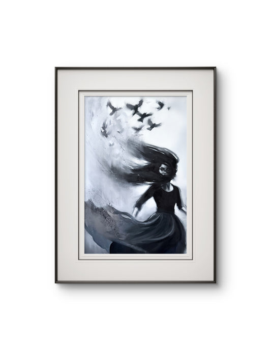 'Ava' unframed fine art print on paper, size small (12" x 18")