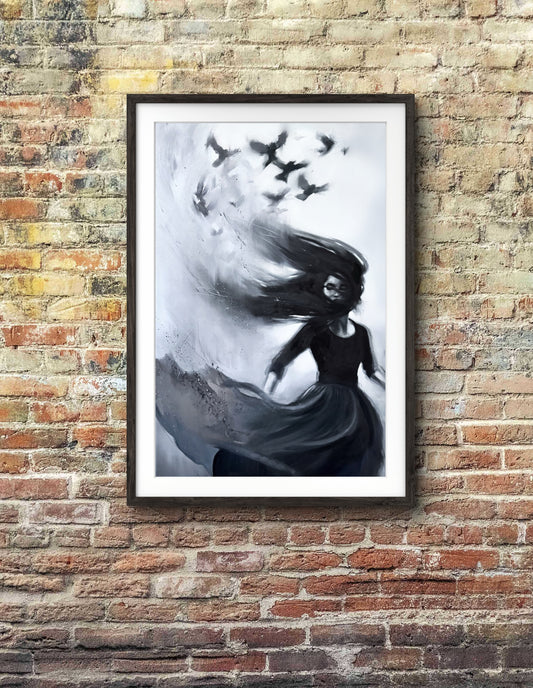 'Ava' unframed fine art print on paper, size large (20" x 32")