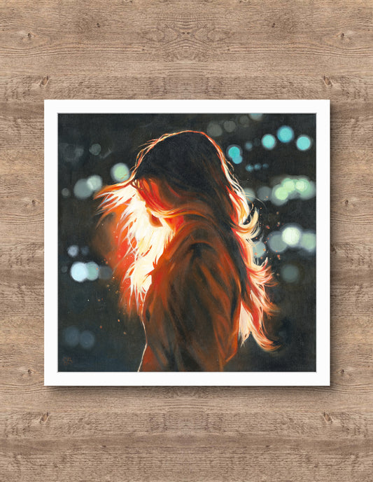 'Phoenix' unframed fine art print on paper, size small (50 x 50cm)