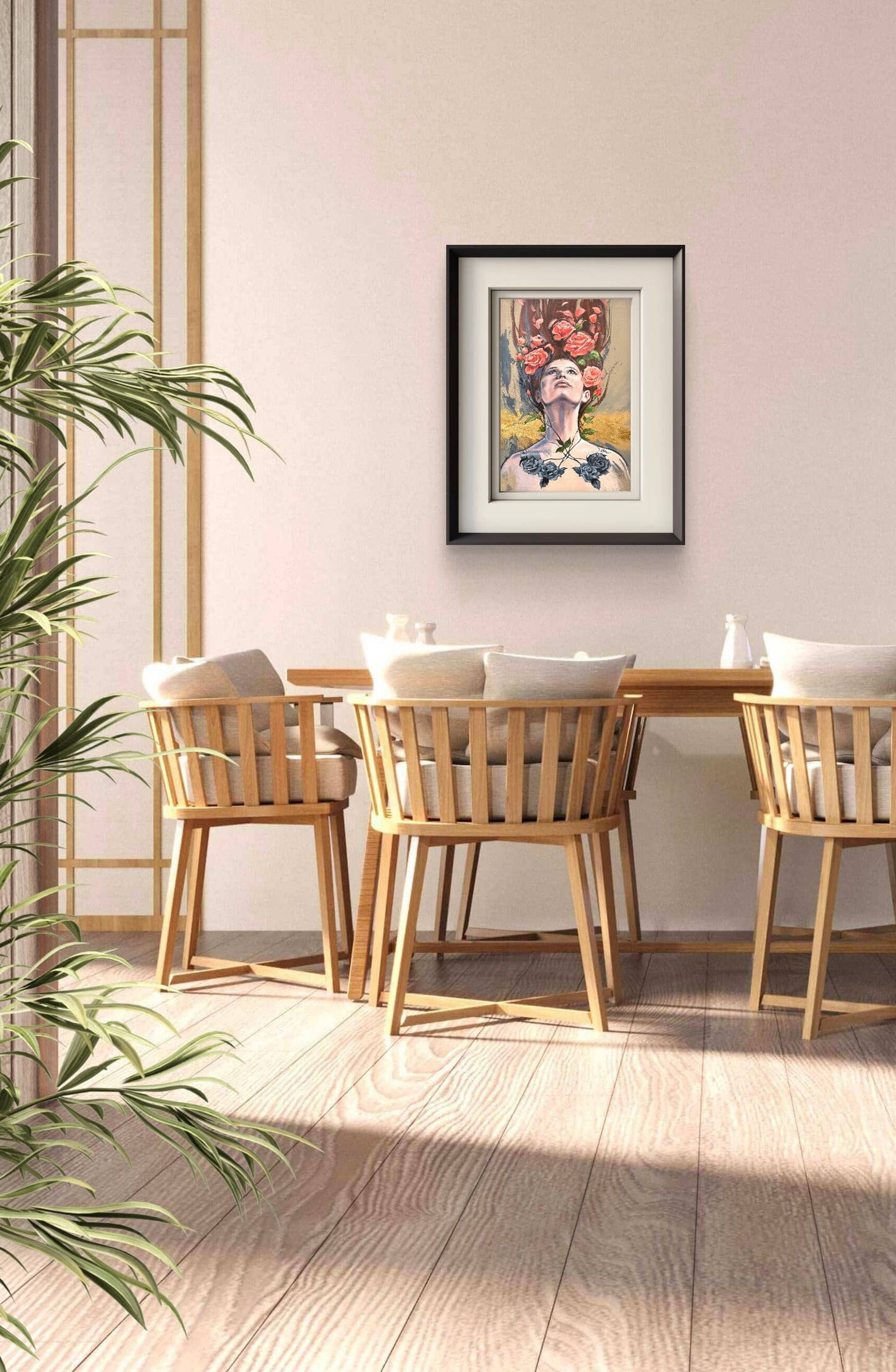 'Rose', unframed fine art print, size small (A2)