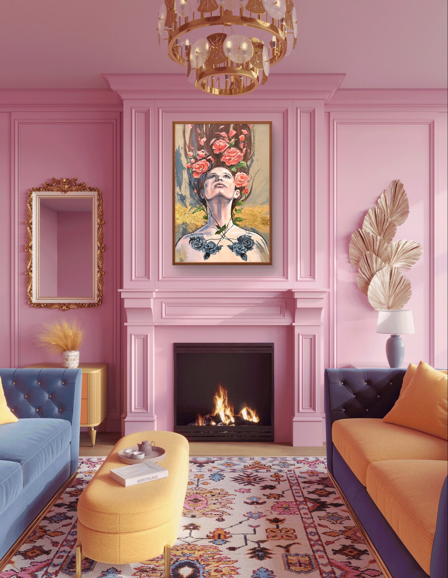 'Rose', unframed fine art print, size large (70 x 100cm)