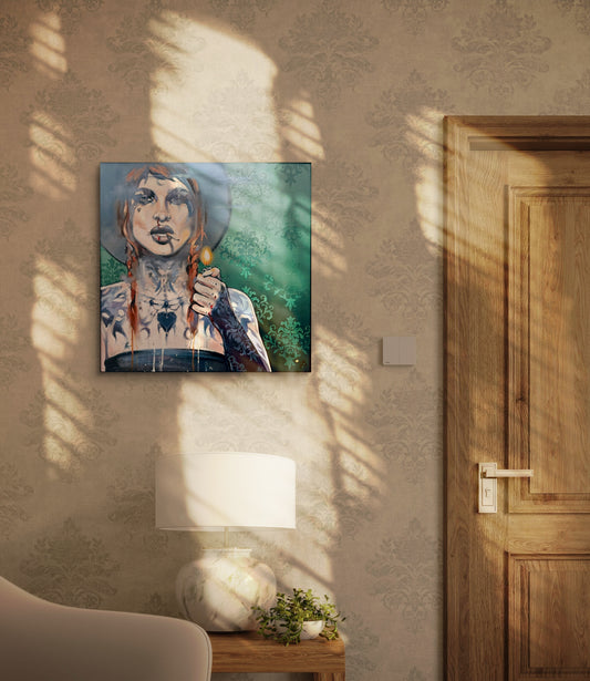 'Faith' unframed canvas print, 70 x 70cm