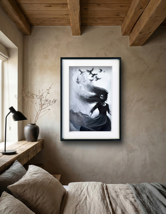 'Ava' unframed fine art print on paper, size large (20" x 32")