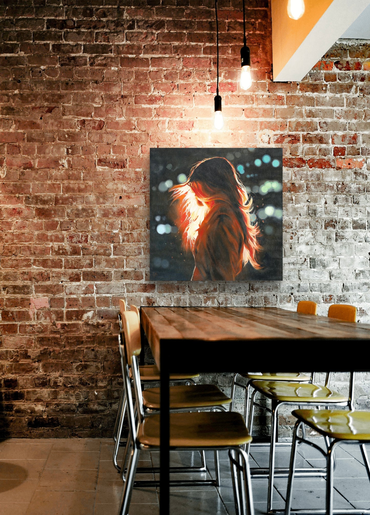 'Phoenix' unframed canvas print, 70 x 70cm