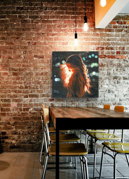 'Phoenix' unframed canvas print, 70 x 70cm