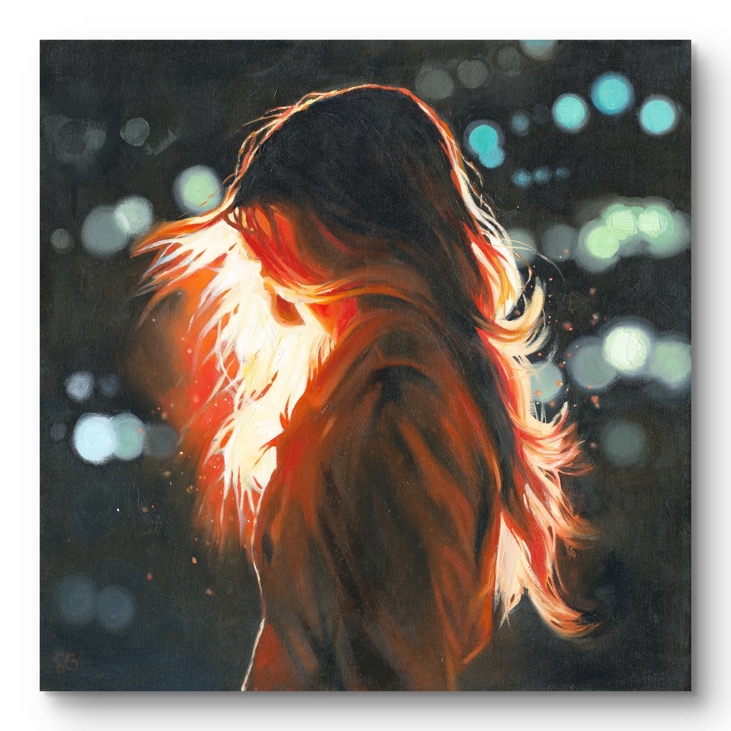 'Phoenix' unframed canvas print, 70 x 70cm