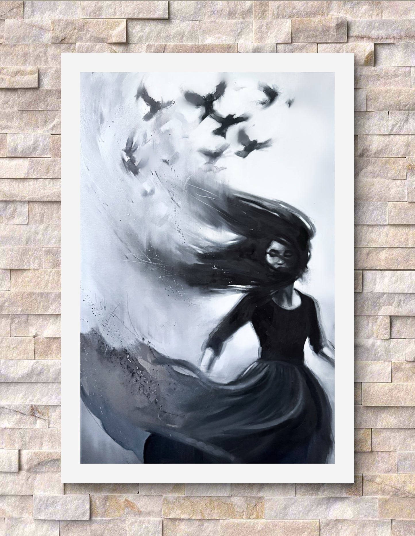 'Ava' unframed fine art print on paper, size large (20" x 32")