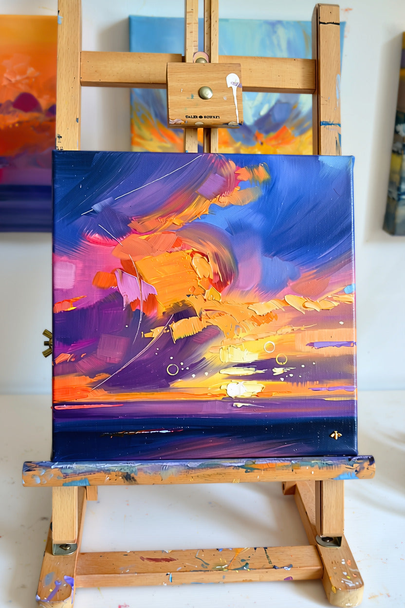 Sunset no.1, original oil painting