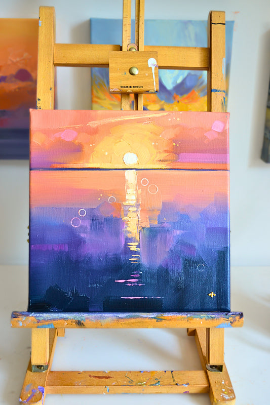 Sunset no.2, original oil painting