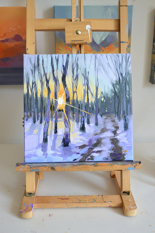 Sunset no.5, original oil painting