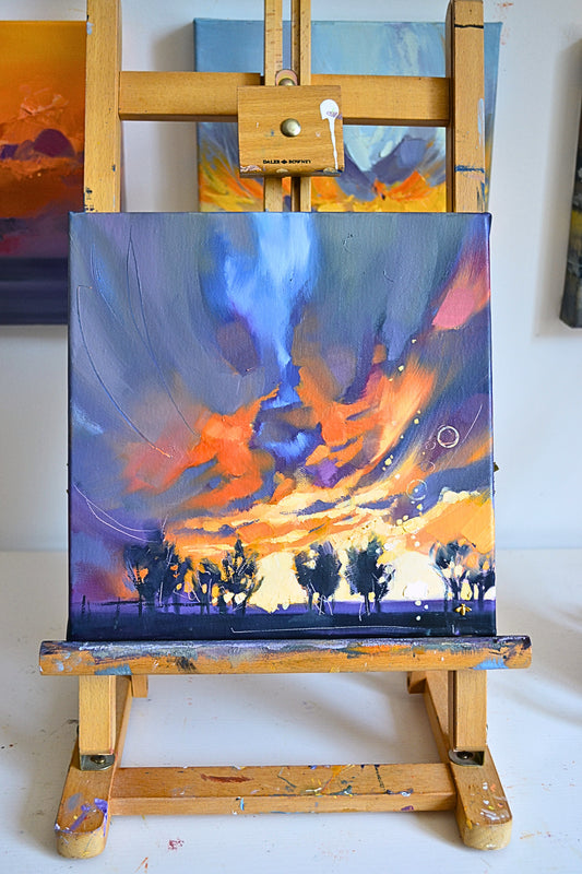 Sunset no.6, original oil painting