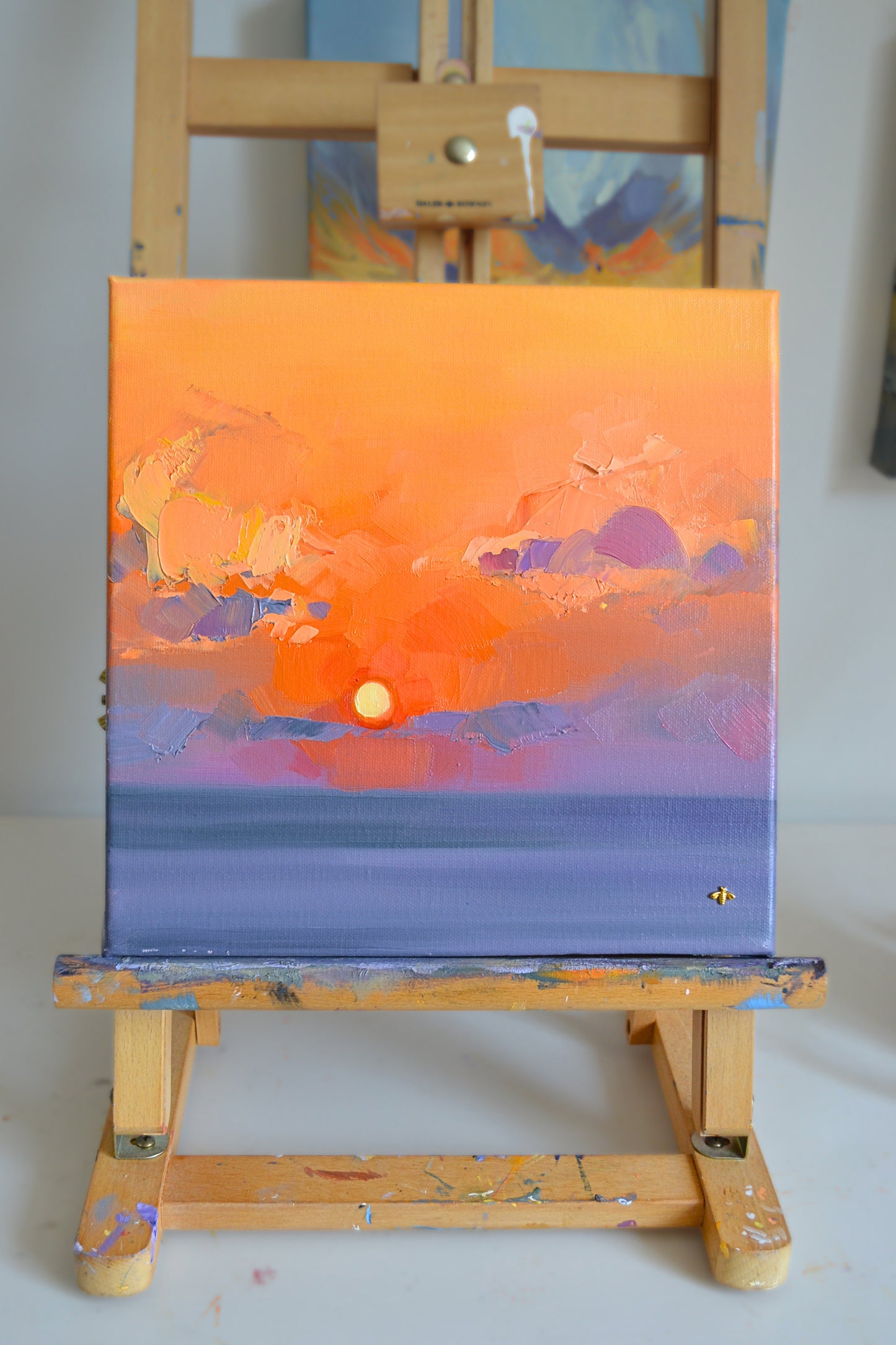 Sunset no.8, original oil painting