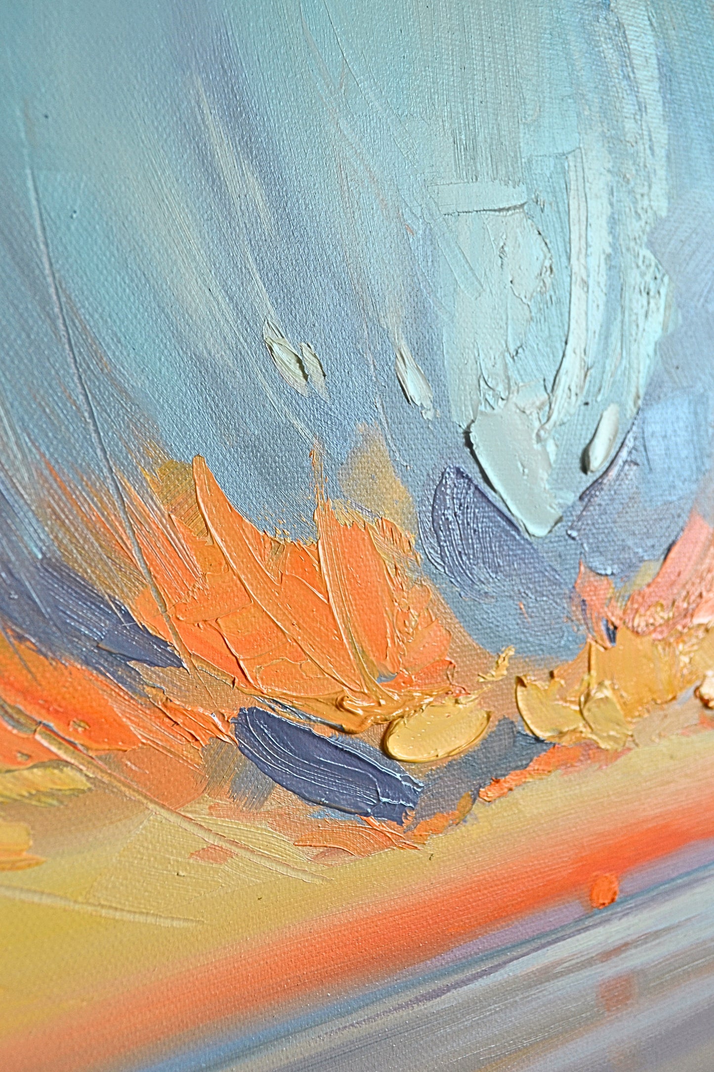 Sunset no.7, original oil painting