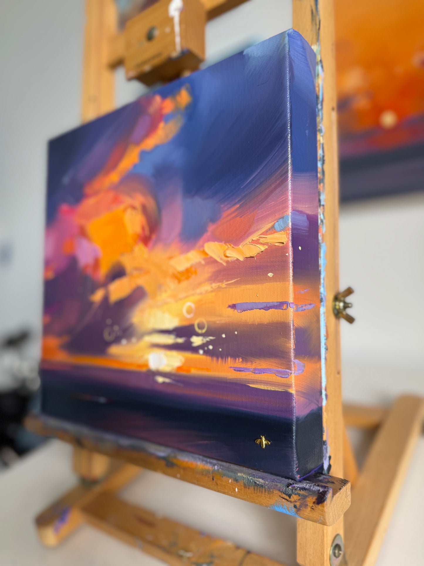 Sunset no.1, original oil painting