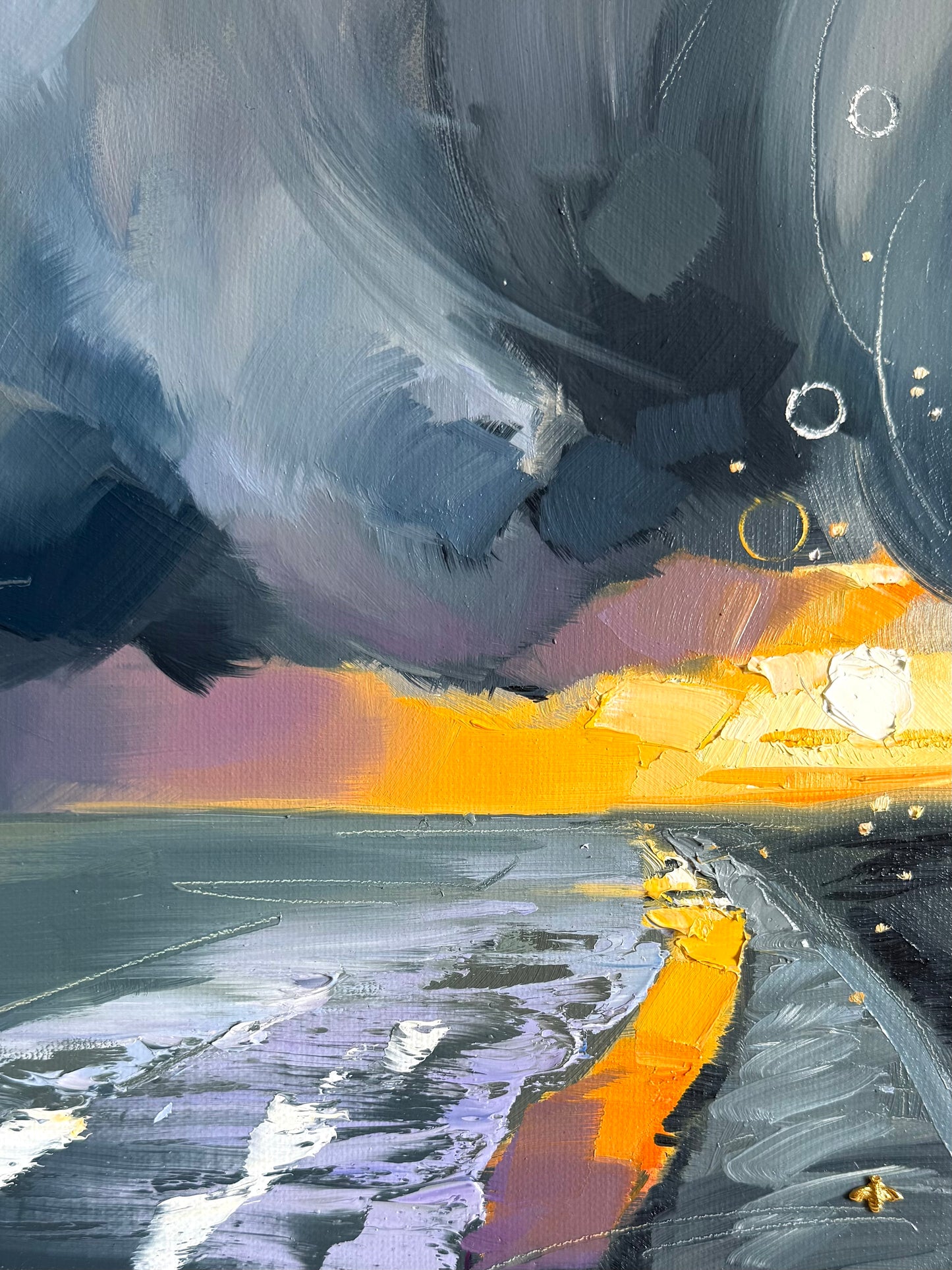 Sunset no.3, original oil painting