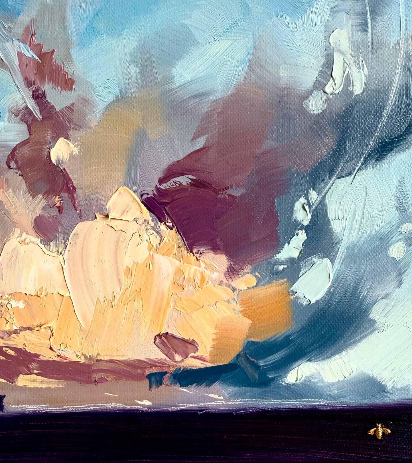 Sunset no.4, original oil painting