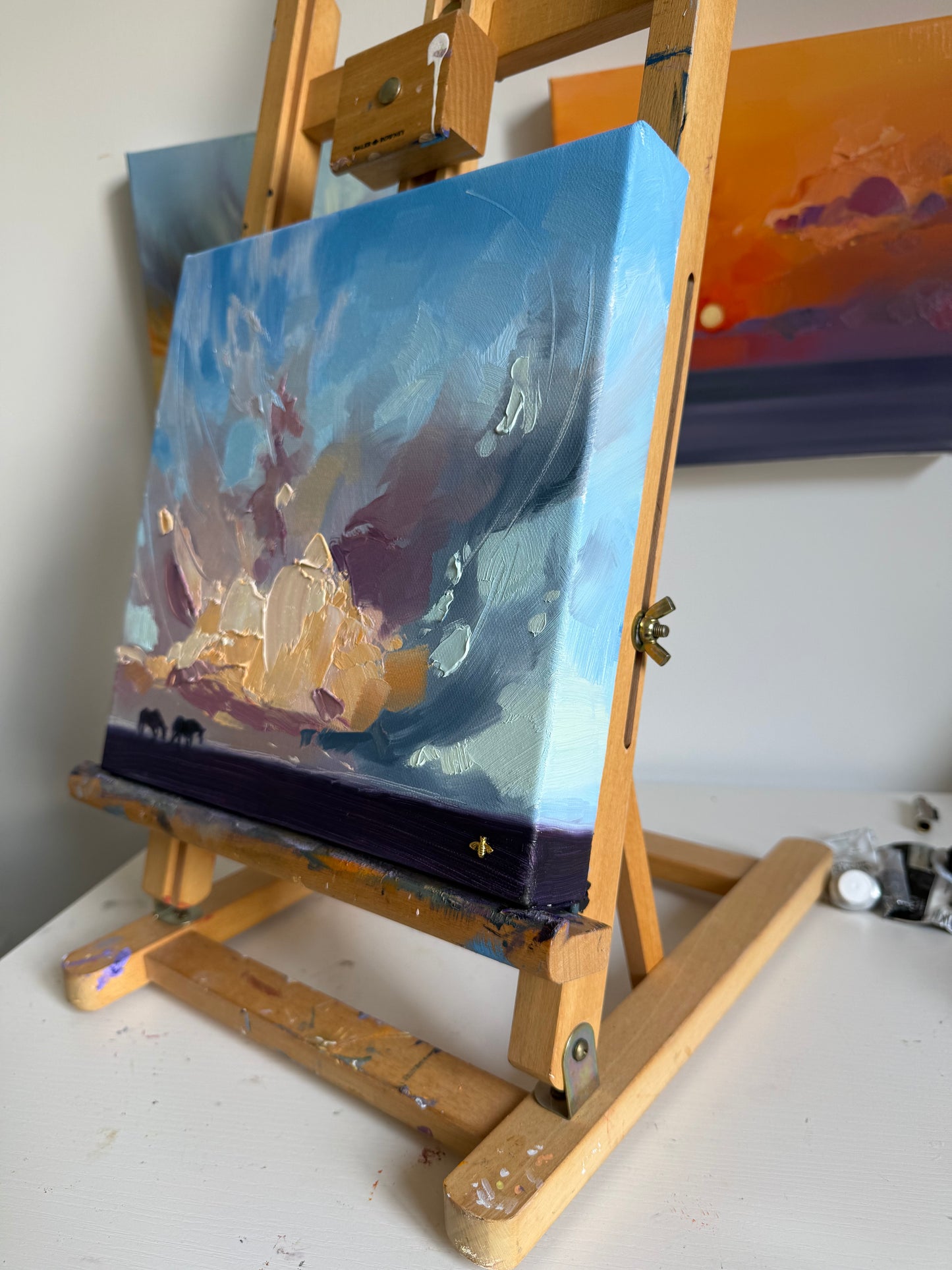 Sunset no.4, original oil painting
