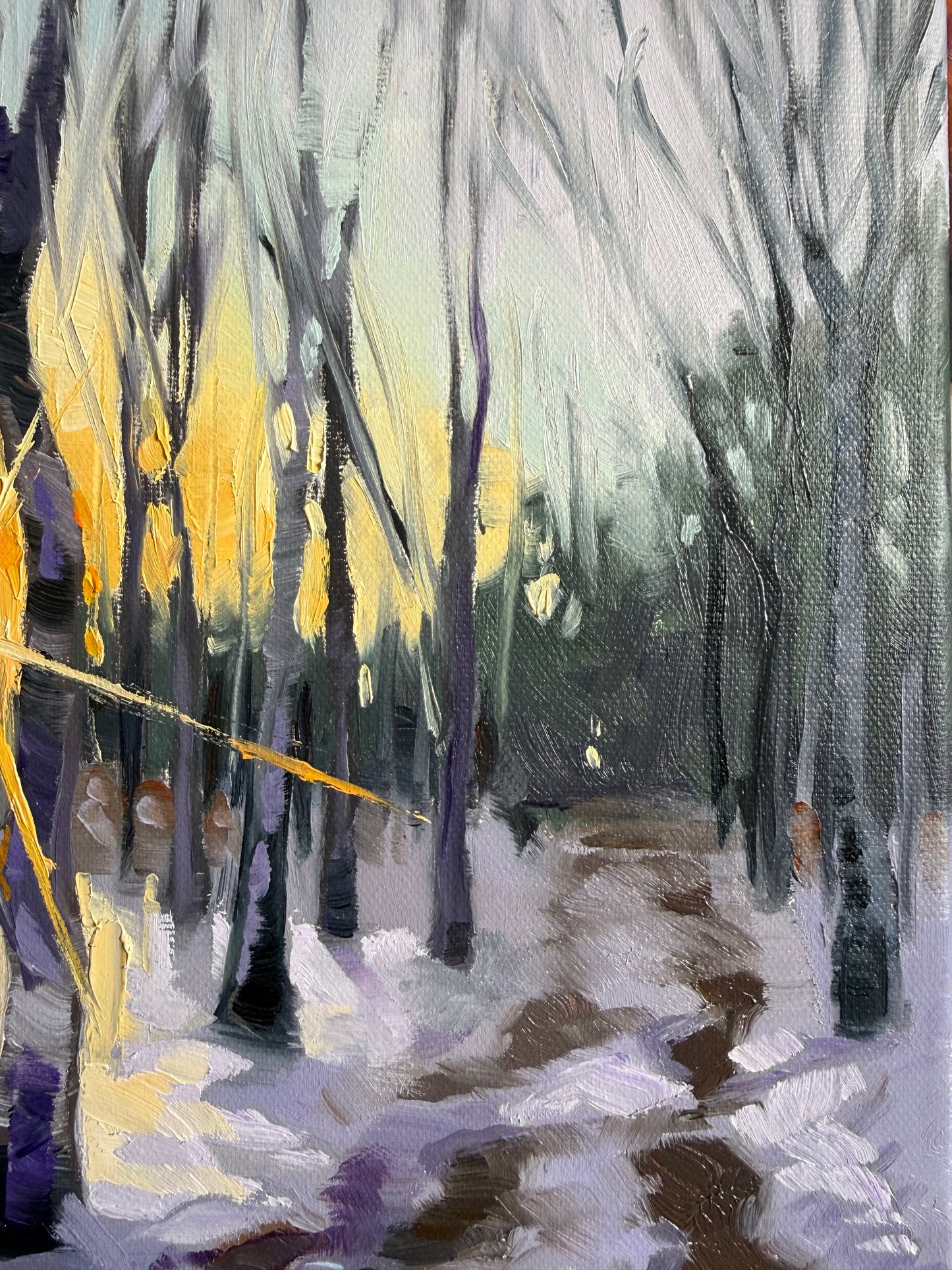Sunset no.5, original oil painting