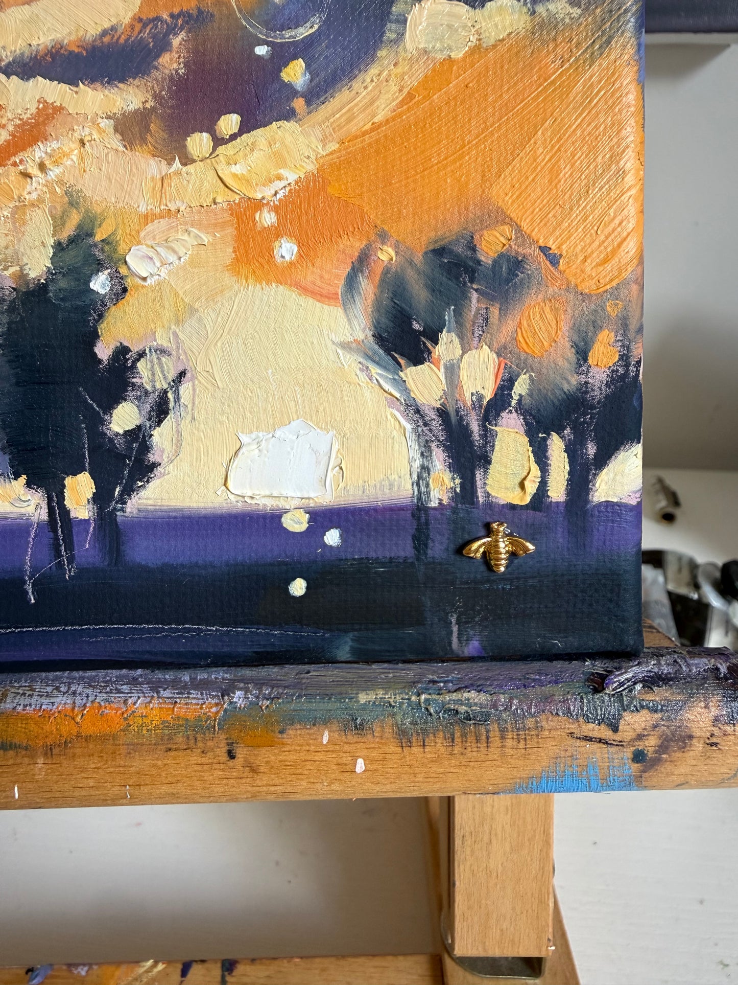 Sunset no.6, original oil painting