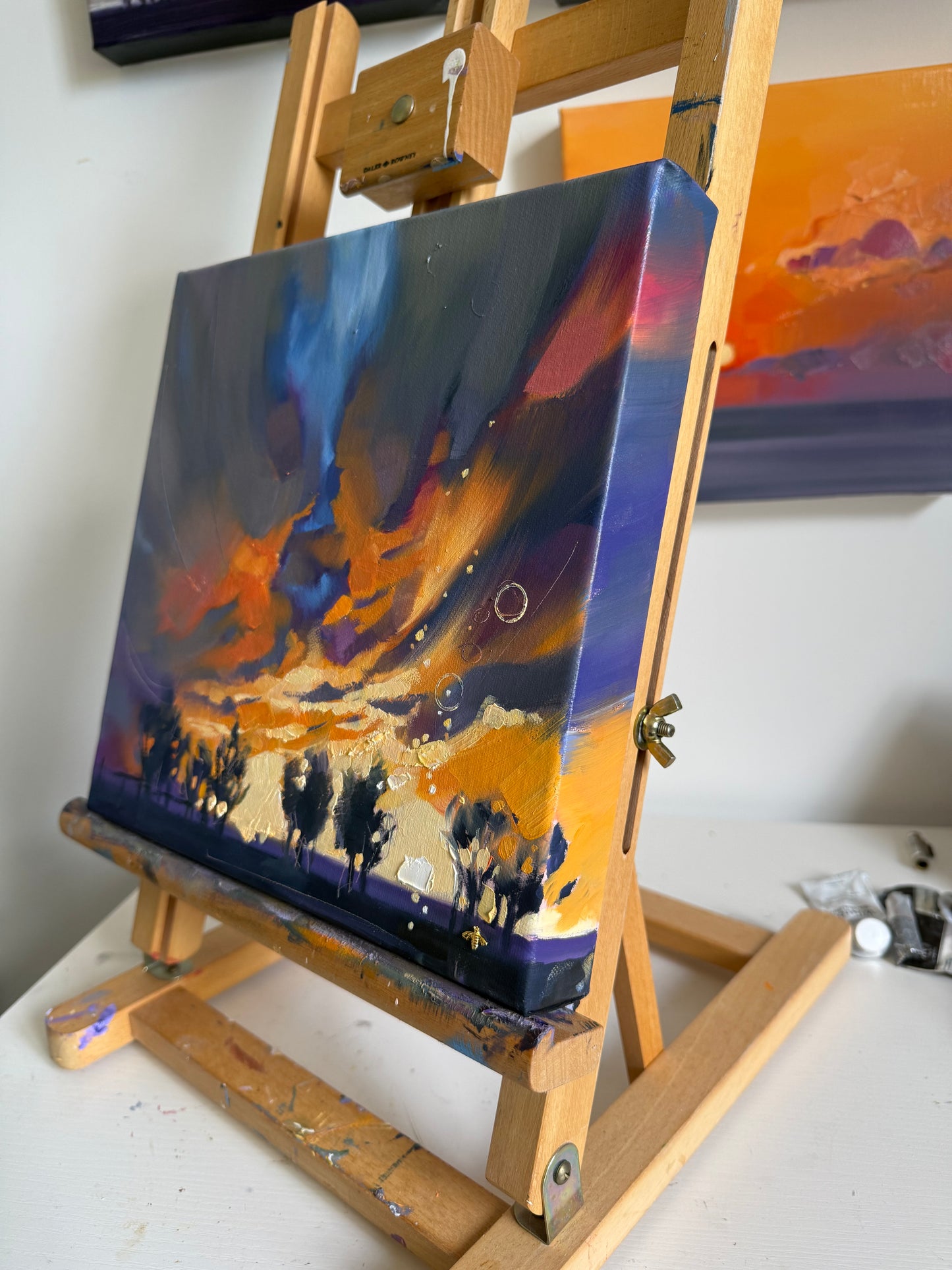 Sunset no.6, original oil painting