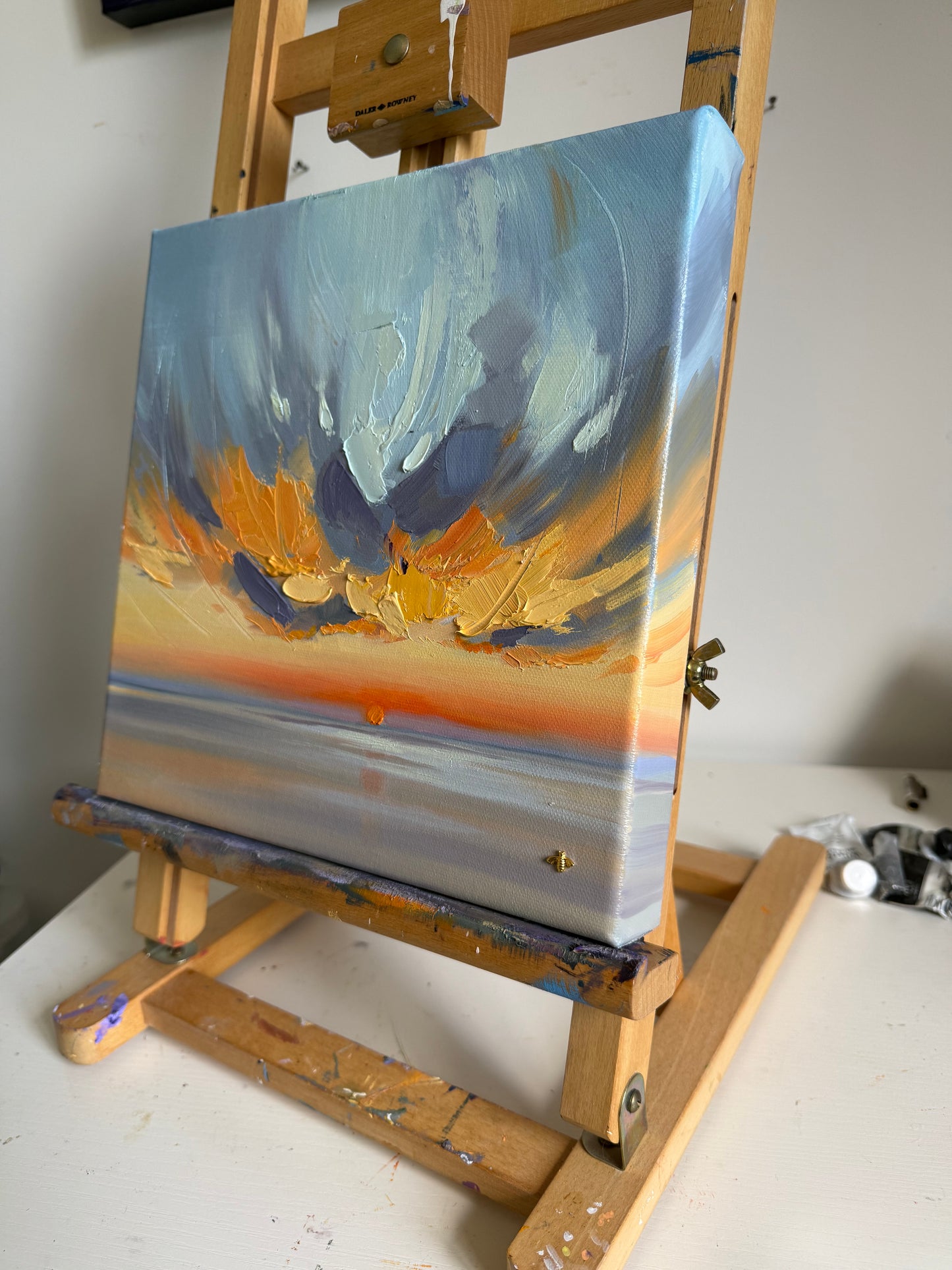 Sunset no.7, original oil painting