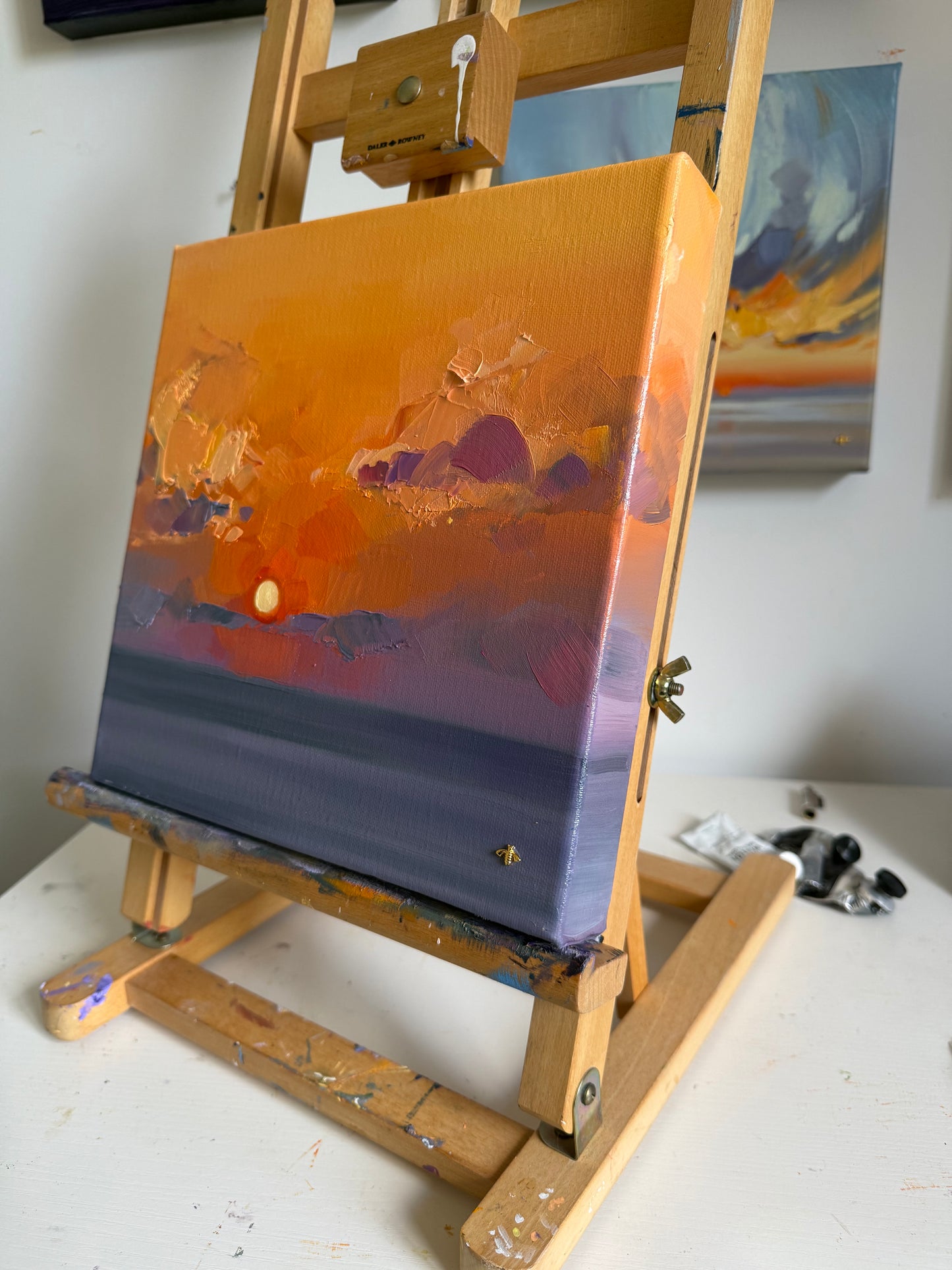 Sunset no.8, original oil painting