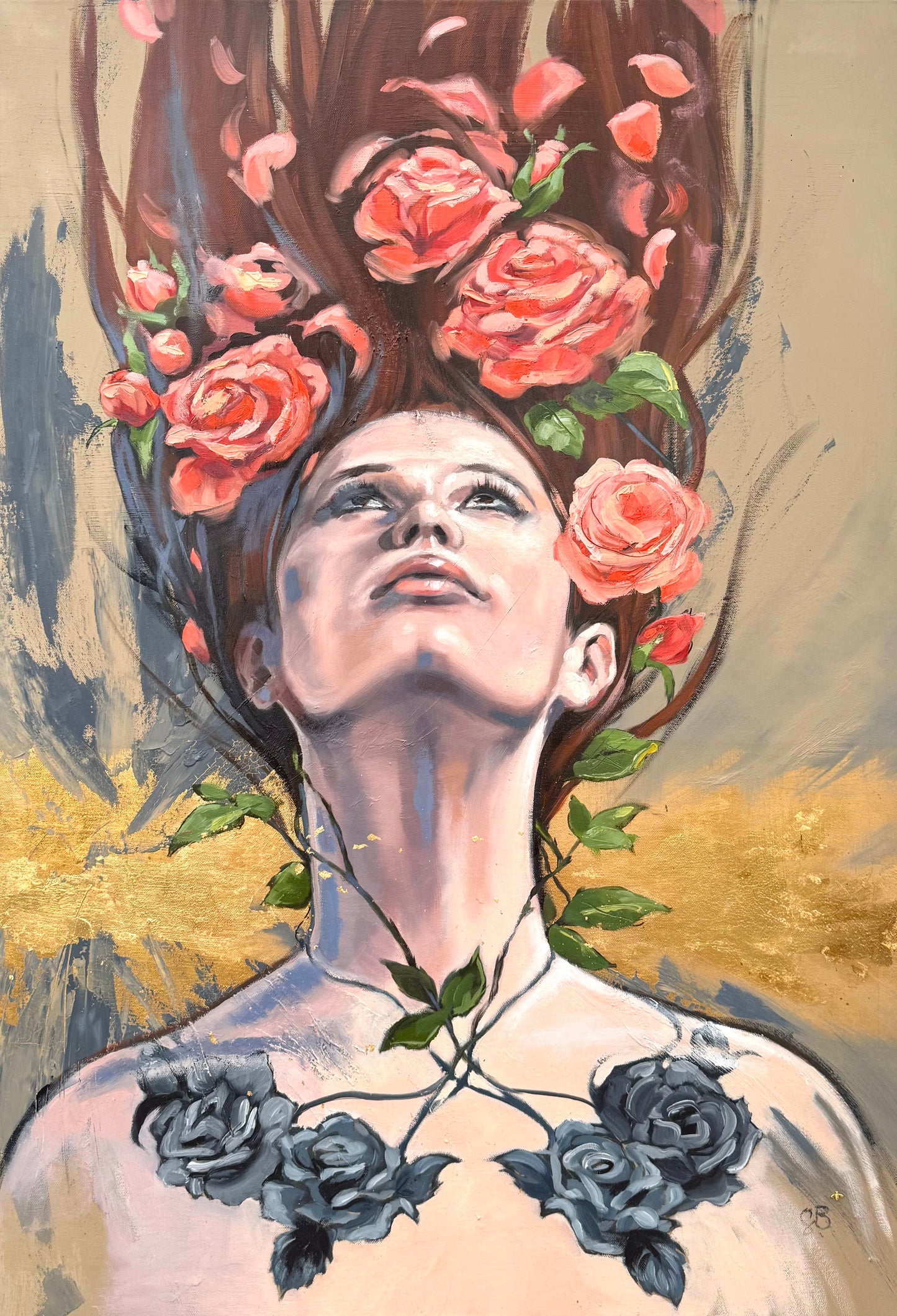 'Rose', unframed fine art print, size large (70 x 100cm)