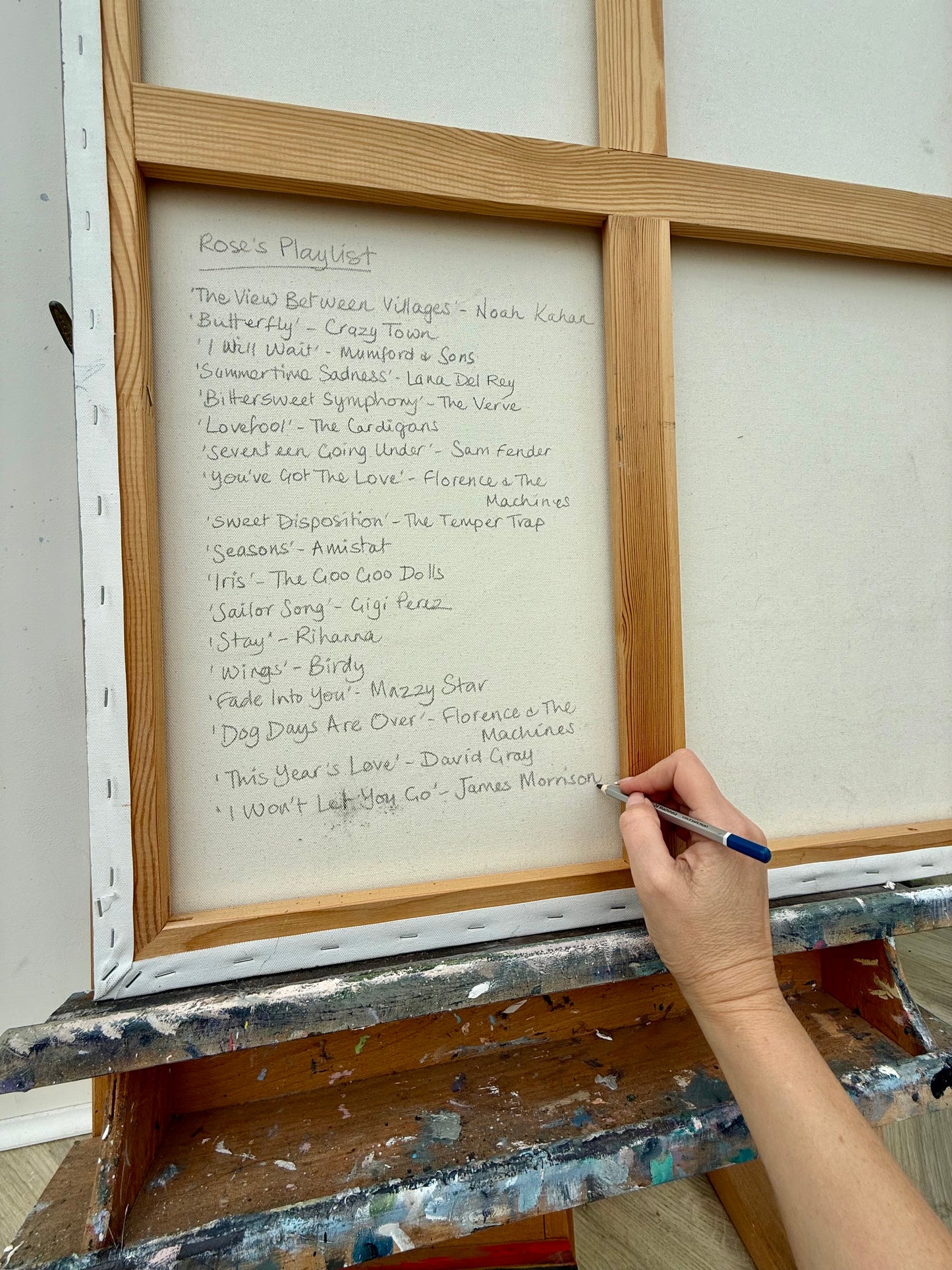 'Rose' original oil painting, unframed, 70 x 100cm