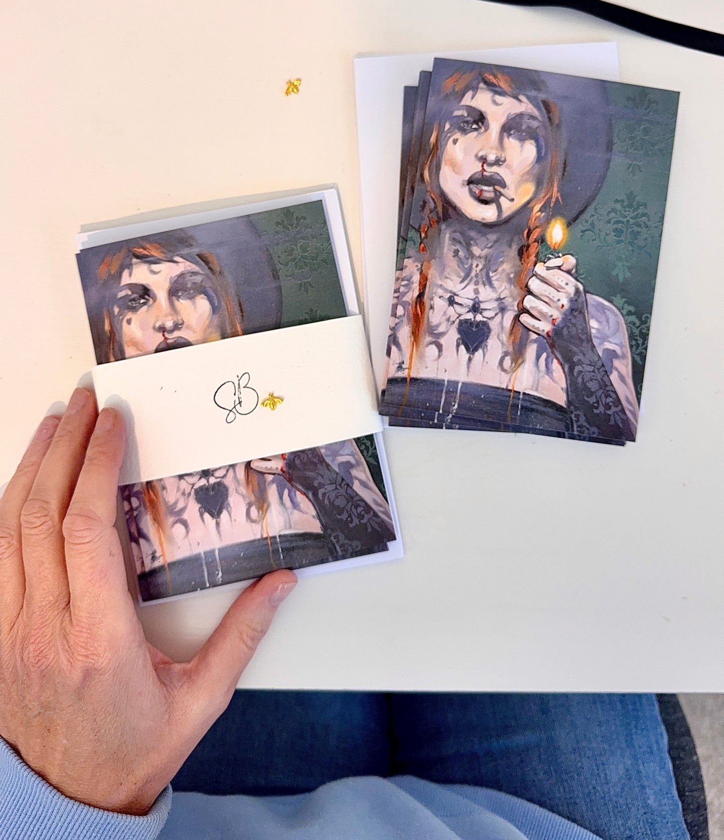 Faith blank A6 notecards - pack of 5