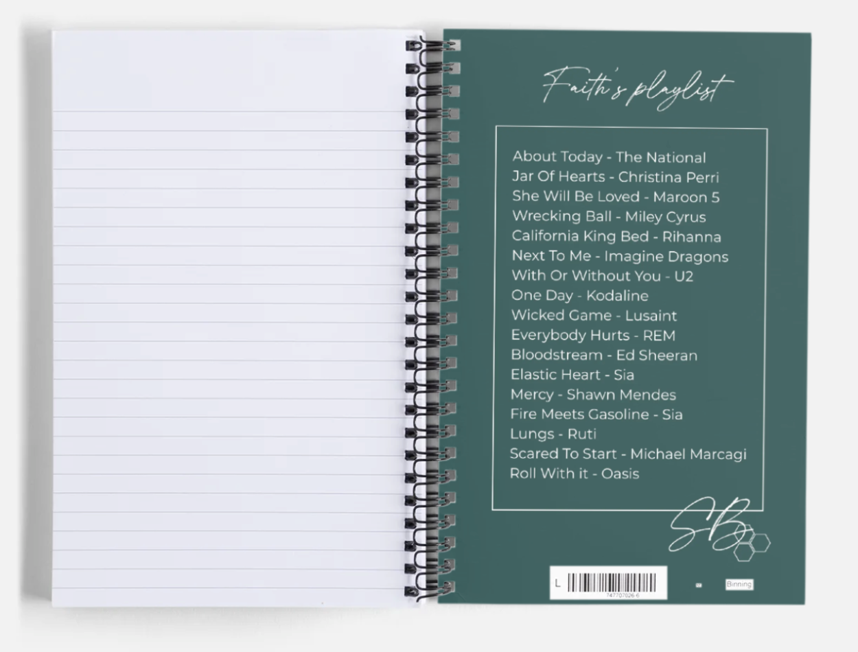 Faith spiral bound notebook