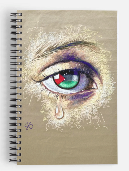 An Eye 4 Palestine spiral bound notebook