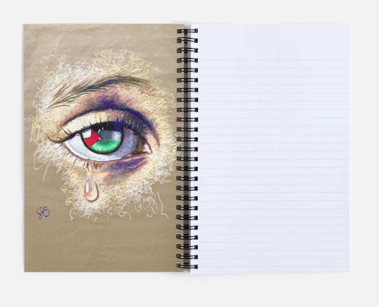 An Eye 4 Palestine spiral bound notebook