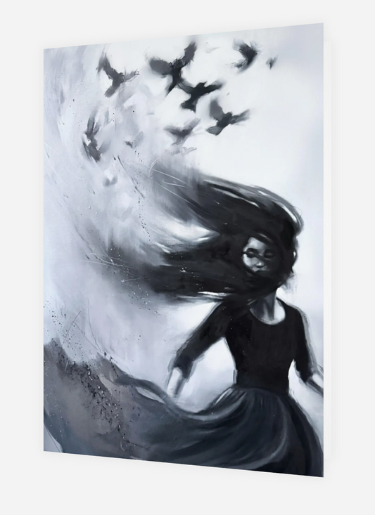'Ava' blank A6 notecards - pack of 5