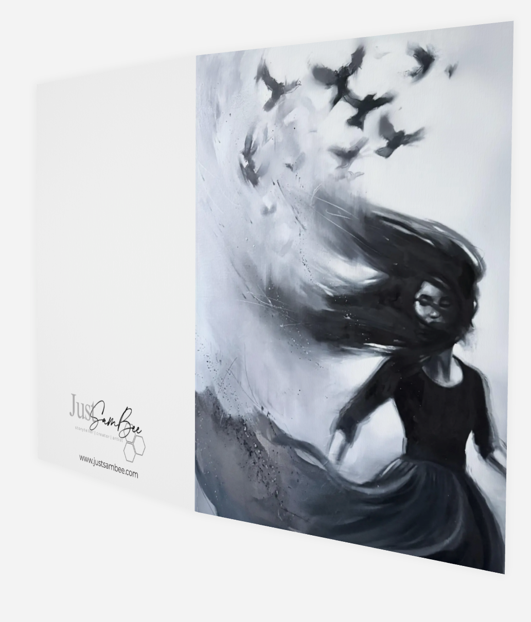 'Ava' blank A6 notecards - pack of 5