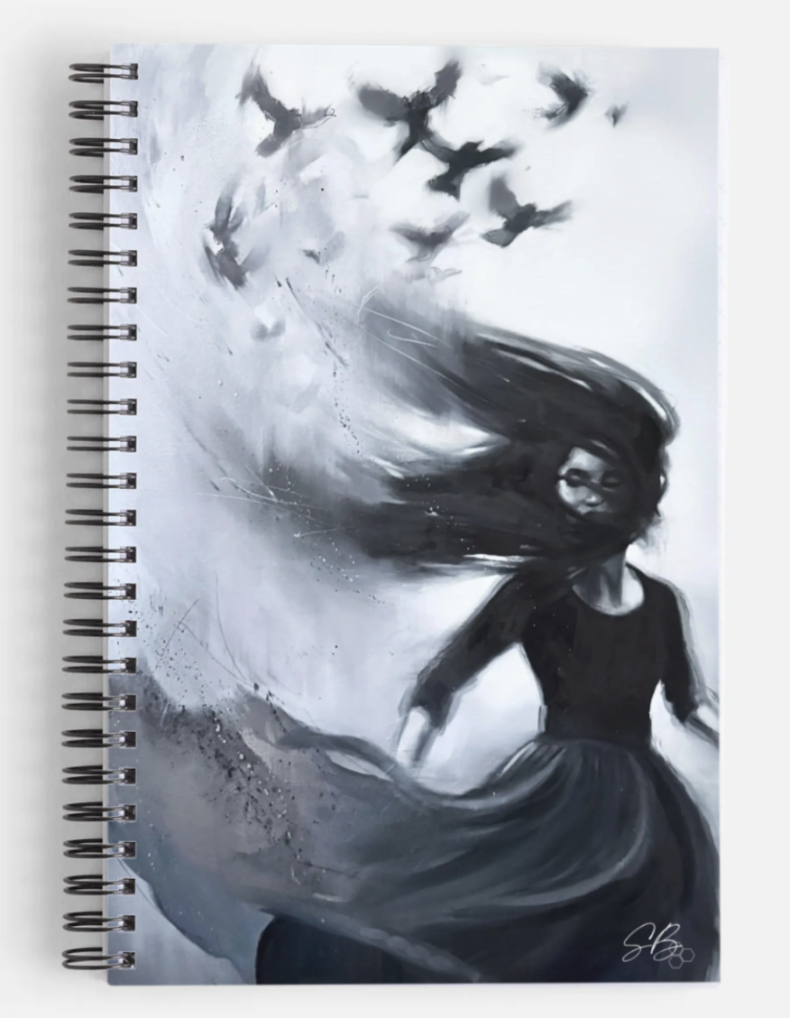 'Ava' spiral bound A5 notebook