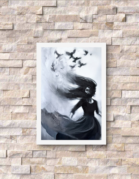 'Ava' unframed fine art print on paper, size small (12" x 18")