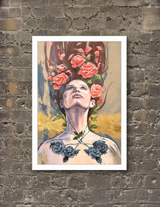 'Rose', unframed fine art print, size small (A2)