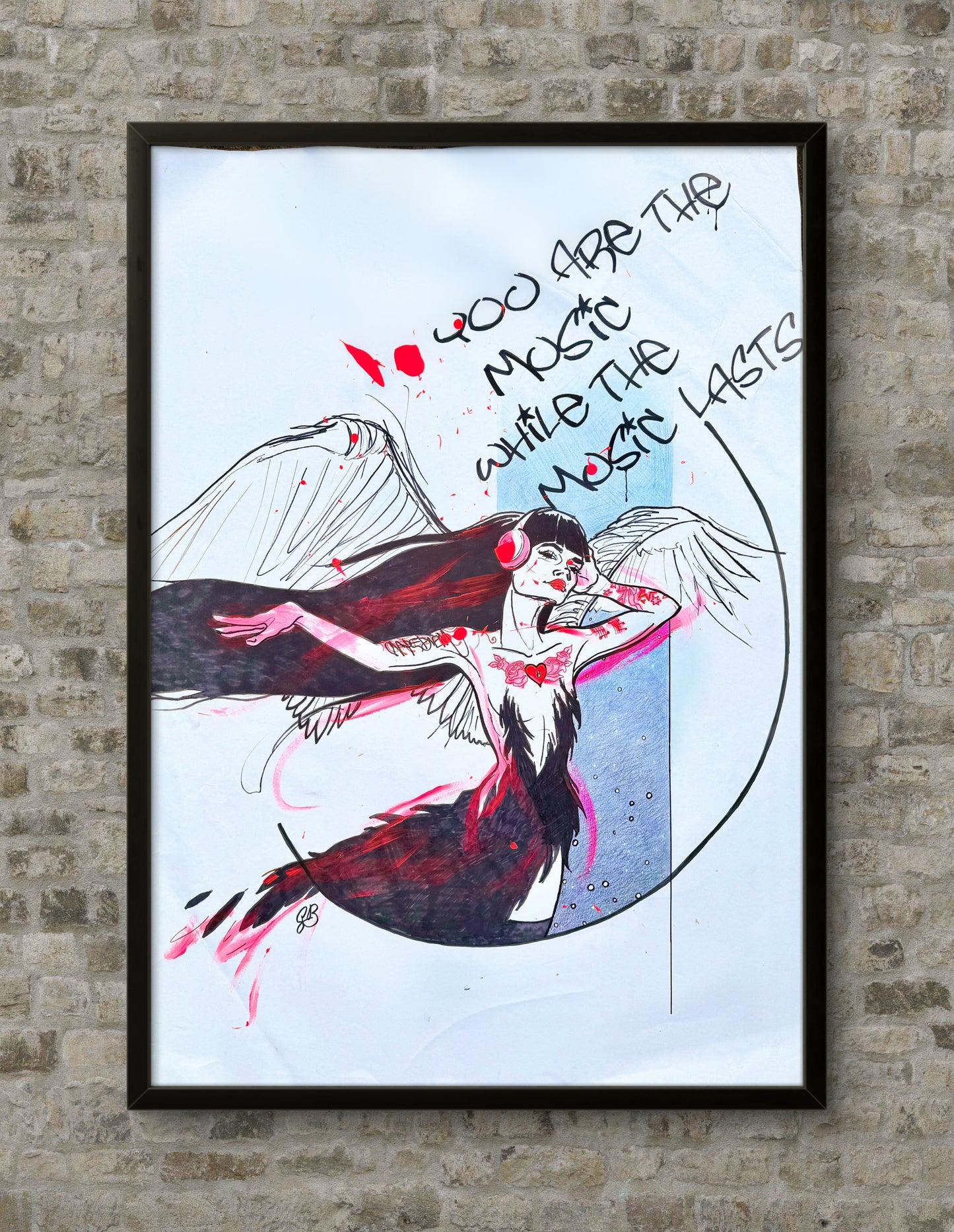 You Are The Music original drawing