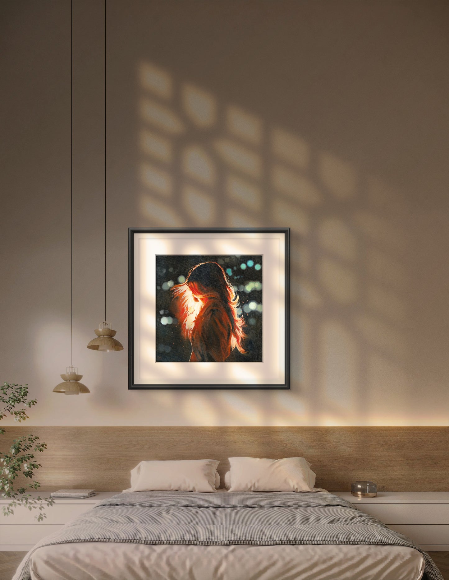 'Phoenix', unframed fine art print on paper, size large (70 x 70cm)